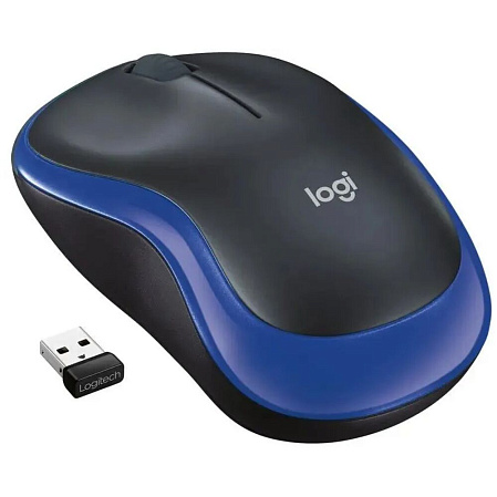 Мышь беспроводная Logitech M185 Wireless Blue