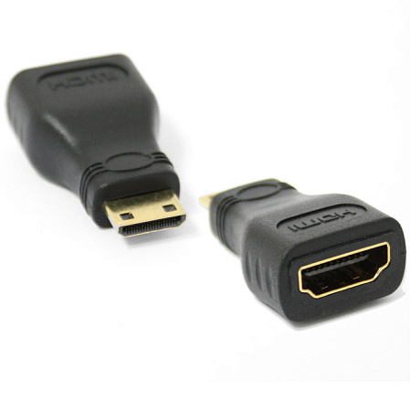 Переходник miniHDMI (M) - HDMI (F)