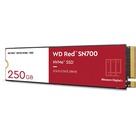 Внутренний SSD-накопитель 250Gb Western Digital Red SN700 (WDS250G1R0C) M.2 2280 PCIe NVMe 3.0 x4
