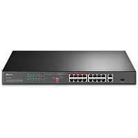 Коммутатор TP-LINK TL-SL1218P неуправляемый 16xLAN PoE+, 1xGbLAN, 1xSFP/GbLAN