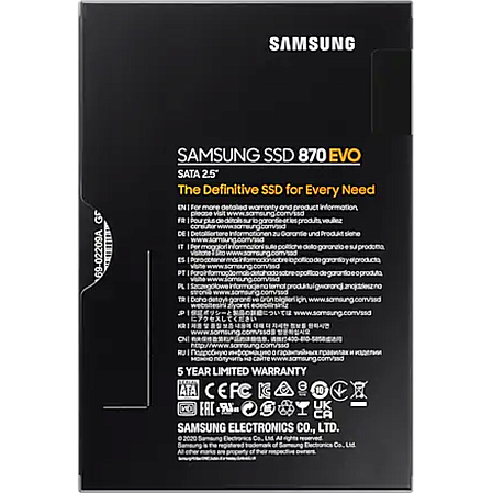 Внутренний SSD-накопитель 500Gb Samsung 870 Evo (MZ-77E500B) SATA3 2.5"