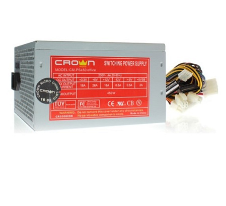 Блок питания 450W Crown CM-PS450office