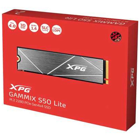 Внутренний SSD-накопитель 1000Gb A-Data Gammix S50 Lite AGAMMIXS50L-1T-CS M.2 2280 PCIe NVMe 4.0 x4