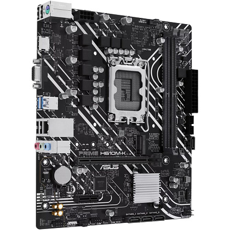 Материнская плата ASUS Prime H610M-K H610 Socket-1700 2xDDR5, 4xSATA3, 1xM.2, 1xPCI-E16x, 2xUSB3.2, D-Sub, HDMI, Glan, mATX