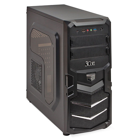 Корпус ATX Miditower 3Cott 1815 Black 