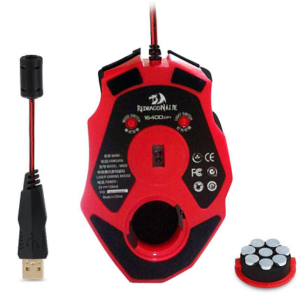 Мышь Redragon Samsara Black-Red USB Laser