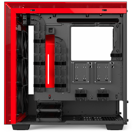 Корпус ATX Miditower NZXT H700i Smart CA-H700W-BR Black/Red