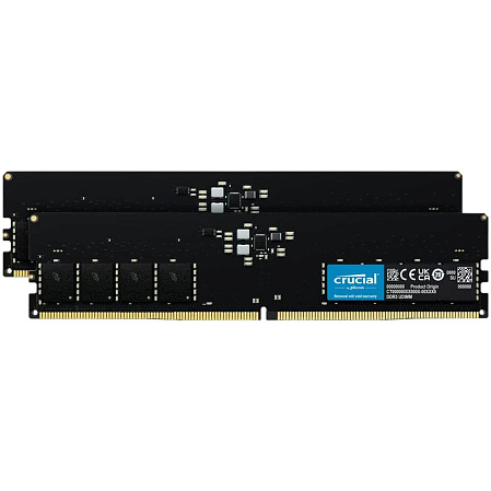 Модуль памяти DIMM 64Gb 2x32Gb DDR5 PC44800 5600MHz Crucial (CT2K32G56C46U5)
