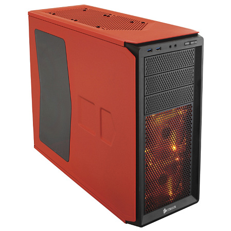 Корпус ATX Miditower Corsair Graphite Series 230T Windowed Compact Rebel CC-9011038-WW Orange/Black
