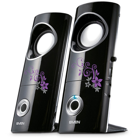 2.0 Колонки SVEN 245 Glamour 2*2W Black USB