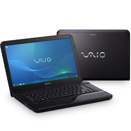 Ноутбук Sony VPC-EA3M1R/BJ P6100/4G/320/DVD/bt/HD 5470 512Mb/cam/14"/Win7 HP Black