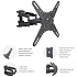Кронштейн наклонно-поворотный Kromax ATLANTIS-45 22-65' до 45кг Vesa до 400x400 black