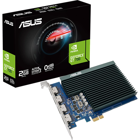 Видеокарта ASUS GeForce GT 730 2048Mb, GT730-4H-SL-2GD5 4xHDMI Ret
