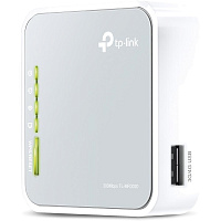 Беспроводной маршрутизатор TP-LINK TL-MR3020, 802.11n, 150Мбит/с, 2.4ГГц, 1xLAN/WAN, 1xUSB2.0, поддержка 3G/4G модема