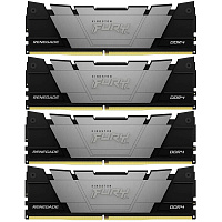 Модуль памяти DIMM 128Gb 4х32Gb DDR4 PC25600 3200MHz Kingston Fury Renegade Black (KF432C16RB2K4/128)