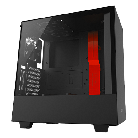 Корпус ATX Miditower NZXT H500i Smart CA-H500W-BR Black/Red