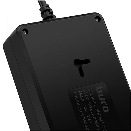 Сетевой фильтр BURO 800SH-3-B 8 розеток 3м черный