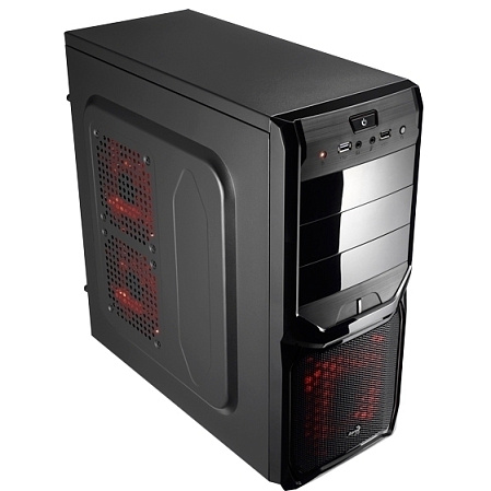 Корпус ATX Miditower AeroCool V3X Advanced Black Edition 700W
