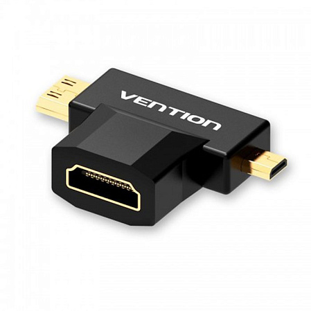 Переходник HDMI (F)-mini+micro HDMI (M) Vention (AGDB0)