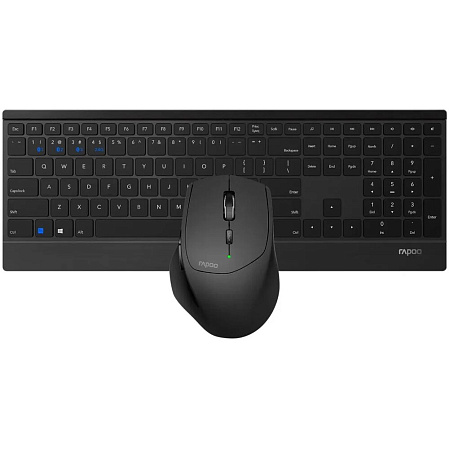 Клавиатура+мышь Rapoo 9500M Wireless Black