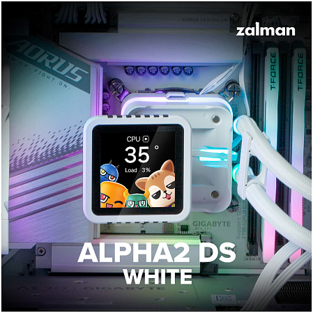Система водяного охлаждения Zalman Alpha2 A36 DS White ARGB (S1150/1155/S1151/1200/1700/1851, AM4, AM5)