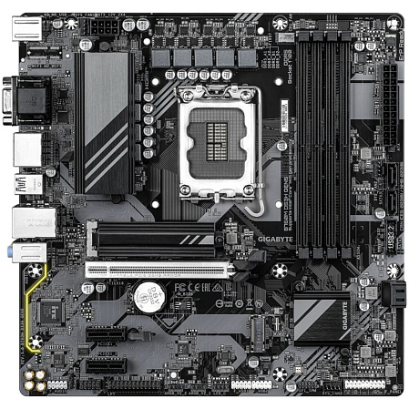 Материнская плата Gigabyte B760M DS3H GEN5 B760 Socket-1700 4xDDR5, 4xSATA3, RAID, 2xM.2, 1xPCI-E16x, 3xUSB3.2, 1xUSB3.2 Type C, D-Sub, 2xDP, HDMI, 2.5Glan, mATX