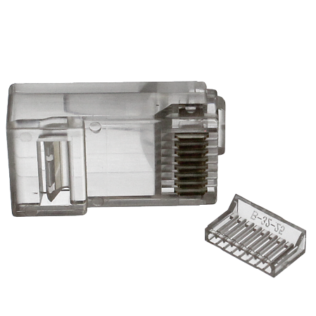 RJ45 коннектор (обжимной) со вставкой