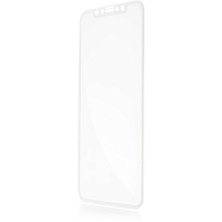 Защитное стекло для Apple iPhone 11 Pro\X\XS Brosco 3D, изогнутое по форме дисплея, с белой рамкой