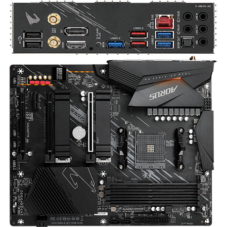 Материнская плата Gigabyte B550 AORUS Elite AX V2 Socket-AM4 AMD B550 4xDDR4, 4xSATA3, RAID, 2xM.2, 3xPCI-E16x, 5xUSB3.2, DP, HDMI, WI-Fi, Glan, ATX Ret