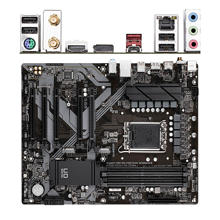 Материнская плата Gigabyte B760 DS3H AX DDR4 B760 Socket-1700 4xDDR4, 4xSATA3, RAID, 2xM.2, 5xPCI-E16x, 1xUSB3.2, 1xUSB3.2 Type C, DP, HDMI, WiFi, Glan, ATX
