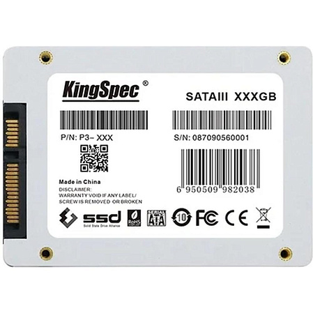 Внутренний SSD-накопитель 256Gb KingSpec P3 P3-256 SATA3 2.5"