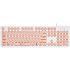 Клавиатура Oklick 400MR White/Rose slim Multimedia