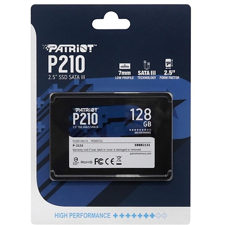 Внутренний SSD-накопитель 128Gb Patriot Memory P210 P210S128G25 SATA3 2.5"