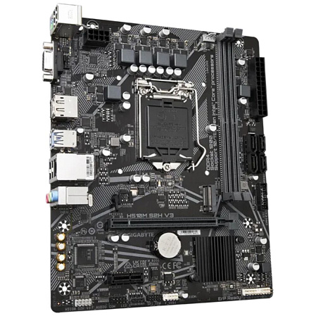 Материнская плата Gigabyte H510M S2H V3 2.0 Q470 Socket-1200 2xDDR4, 4xSATA3, 1xM.2, 1xPCI-E16x, 2xUSB3.2, D-Sub, DP, HDMI, Glan, mATX