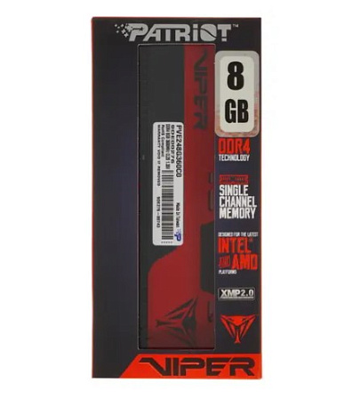 Модуль памяти DIMM 8Gb DDR4 PC28800 3600MHz Patriot Memory Viper Elite II (PVE248G360C0)