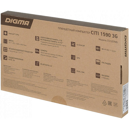 Планшет Digma CITI 1590 3G черный