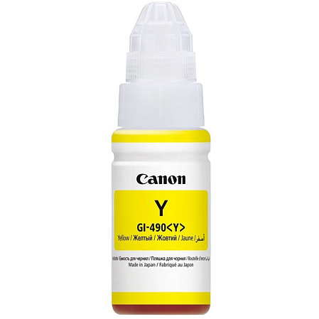 Чернила Canon GI-490 Y Yellow для Pixma G1400/G2400/G3400