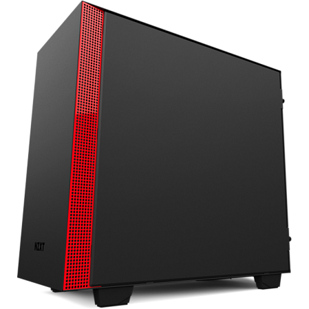 Корпус MicroATX Miditower NZXT H400i Smart CA-H400W-BR Black/Red
