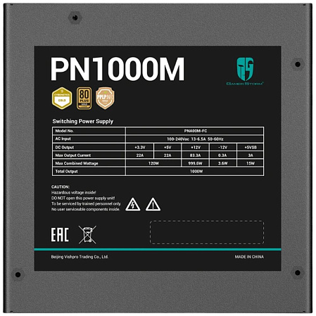 Блок питания 1000W Deepcool GamerStorm PN1000M