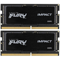 Модуль памяти SO-DIMM DDR5 32Gb (2x16Gb) PC44800 5600Mhz Kingston Fury Impact (KF556S40IBK2-32)