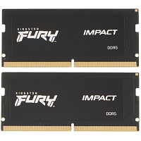 Модуль памяти SO-DIMM DDR5 32Gb (2x16Gb) PC38400 4800Mhz Kingston Fury Impact (KF548S38IBK2-32)