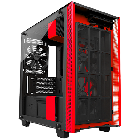 Корпус MicroATX Miditower NZXT H400 CA-H400B-BR Black/Red