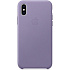 Чехол для Apple iPhone Xs Leather Case Lilac