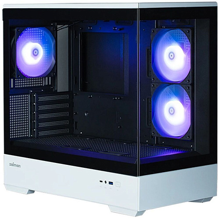 Корпус MicroATX Minitower Zalman P30 BW Black/White