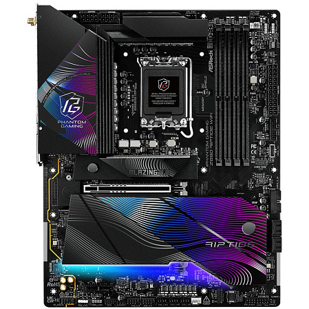 Материнская плата ASRock Z890 Riptide WiFi Z890 Soc-1851 4xDDR5, 4xSATA3, RAID, 5хM.2, 3xPCI-E16x, 6xUSB3.2, 2xUSB3.2 Type C, HDMI, WiFi, 2.5Glan, ATX