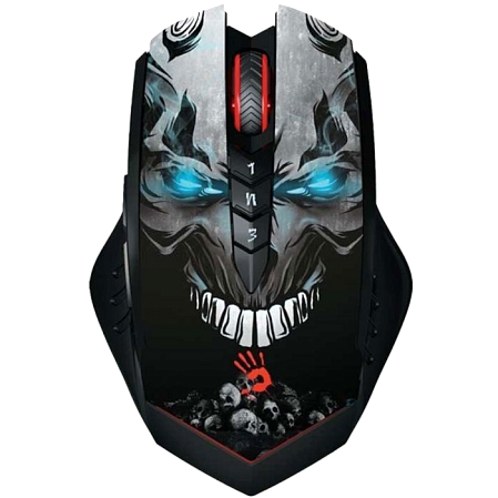 Мышь беспроводная A4Tech Bloody R80 SKULL Black беспроводная
