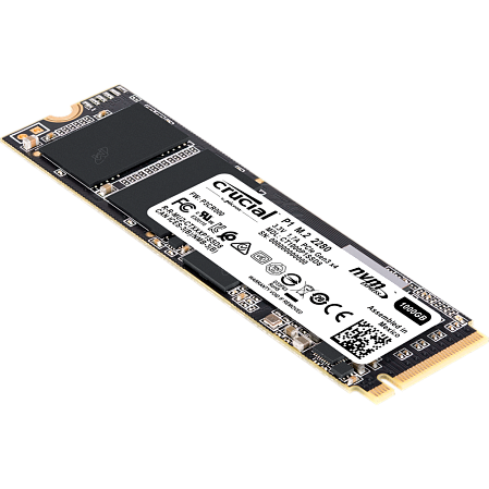 Внутренний SSD-накопитель 1000Gb Crucial P1 (CT1000P1SSD8) M.2 PCIe NVMe 3.0 x4