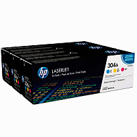 Набор картриджей HP CF372AM №304A для CLJ2025/CM2320 (CC531A+CC532A+CC533A)