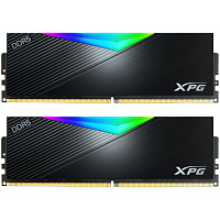 Модуль памяти DIMM 64Gb 2х32Gb DDR5 PC51200 6400MHz ADATA XPG Lancer RGB Black (AX5U6400C3232G-DCLARBK)