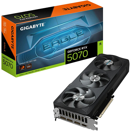 Видеокарта Gigabyte GeForce RTX 5070 12288Mb, Eagle OC SFF 12 Gb (GV-N5070EAGLE OC-12GD) 1xHDMI, 3xDP, Ret